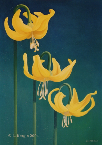 "Early Morning Anemones" &copy; - Original art by Lee (Lowther) Kergin