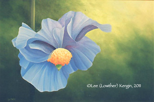 "Morning Blue" &copy; - Original art by Lee (Lowther) Kergin
