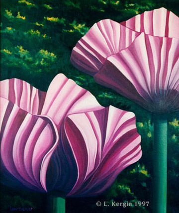 "Poppies From The Old Place" &copy; - Original art by Lee (Lowther) Kergin