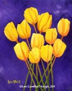 "Eleven Yellow Tulips" &copy; - Original art by Lee (Lowther) Kergin