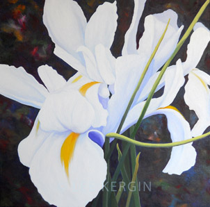 "Iris No. 2" &copy; - Original art by Lee (Lowther) Kergin