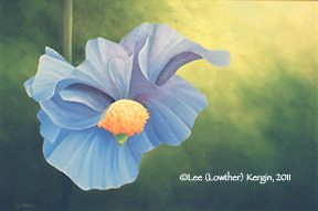 "Morning Blue" &copy; - Original art by Lee (Lowther) Kergin