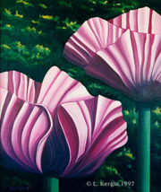 "Poppies From The Old Place" &copy; - Original art by Lee (Lowther) Kergin