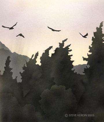 "As The Crow Flies #2" &copy; - Original art by Steve Kergin