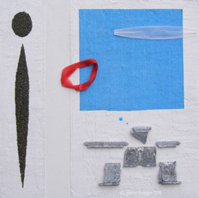 "Inukshuk Rising And Stretching And Dreaming Of A Summer Day &mdash; Homage To Joan Miro" &copy; - Original art by Steve Kergin