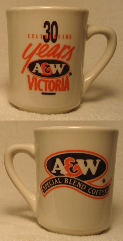 A&W Ceramic Coffee Mug, Canada, 30th Anniversary