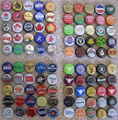 100 Different Metal Bottle Caps Victoria Canada