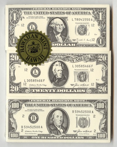 USA One Dollar Bill Note Paper