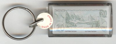 Canada Twenty Dollar Bill Key Chain