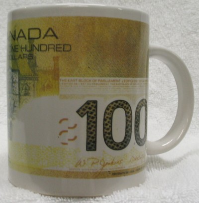 Canada 100 Dollar Bill Mug