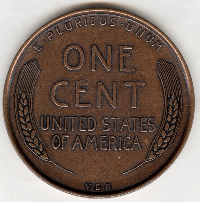 USA Lincoln Wheat Cent Coin Large Reproduction