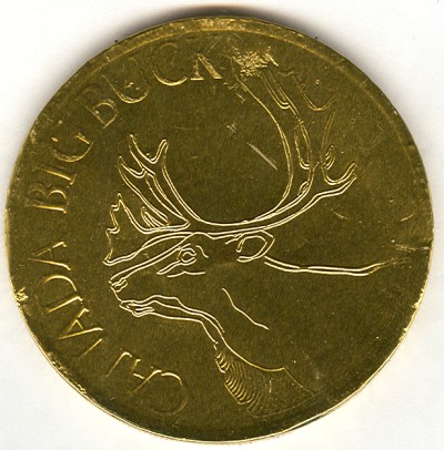 Canada 25-cent Coin Chocolate