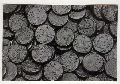 Netherlands Licorice Coins Postcard