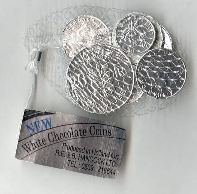 World Coins White Chocolate