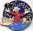 Gold Coins with Scrooge McDuck on Pin